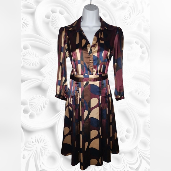 Zara Silky Dress Side Zip - Picture 1 of 4